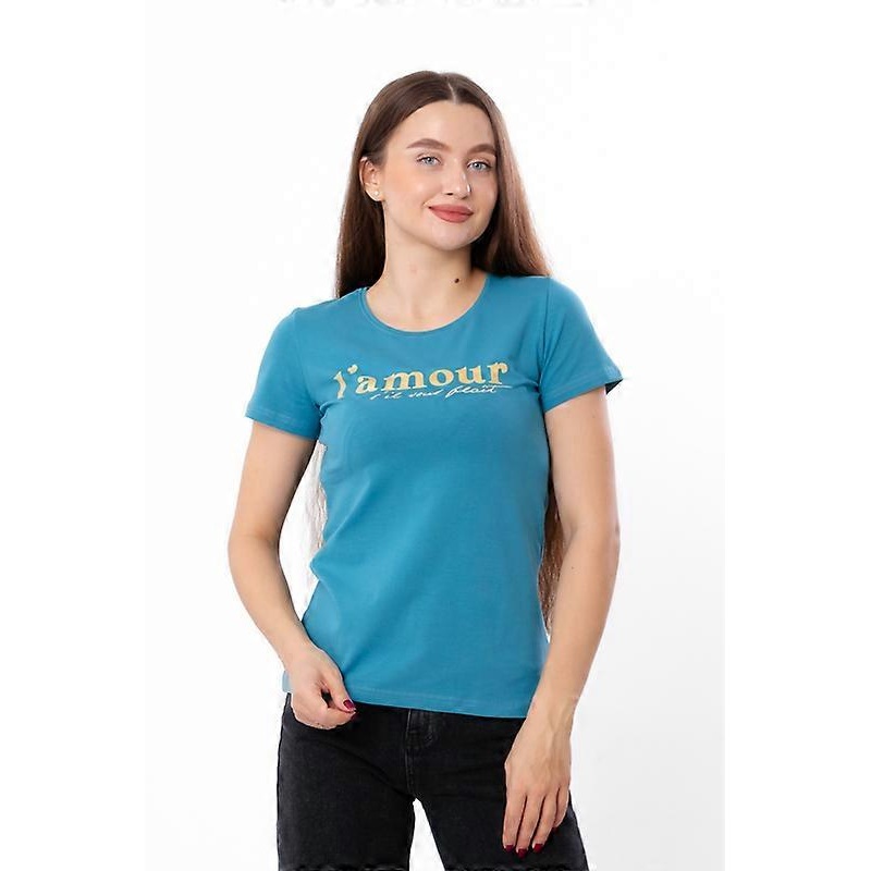 Womens Basic Cotton T-Shirt  Easy Care & Stylish Look, Summer,  HC 8188-036-33