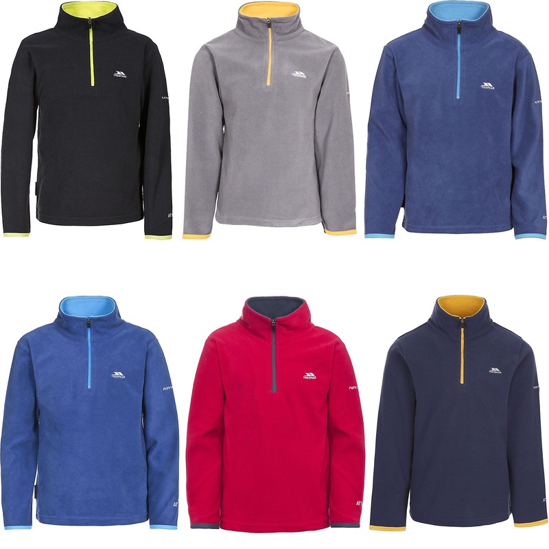 Trespass Kids Youths Etto Half Zip Outdoors Walking Hiking Pullover Fleece