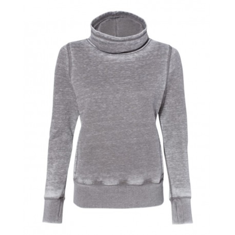 J. America 8930 Women’s Zen Fleece Cowl Neck Sweatshirt | J. America 8930