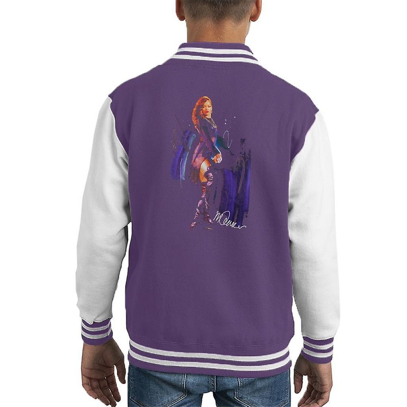 Sidney Maurer Original Portrait Of Rihanna Long Boots Kid’s Varsity Jacket