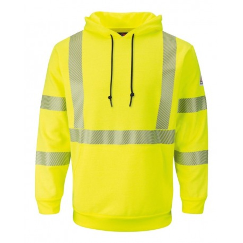 Bulwark SMH4 Hi-Visibility Pullover Hooded Fleece Sweatshirt | Bulwark SMH4