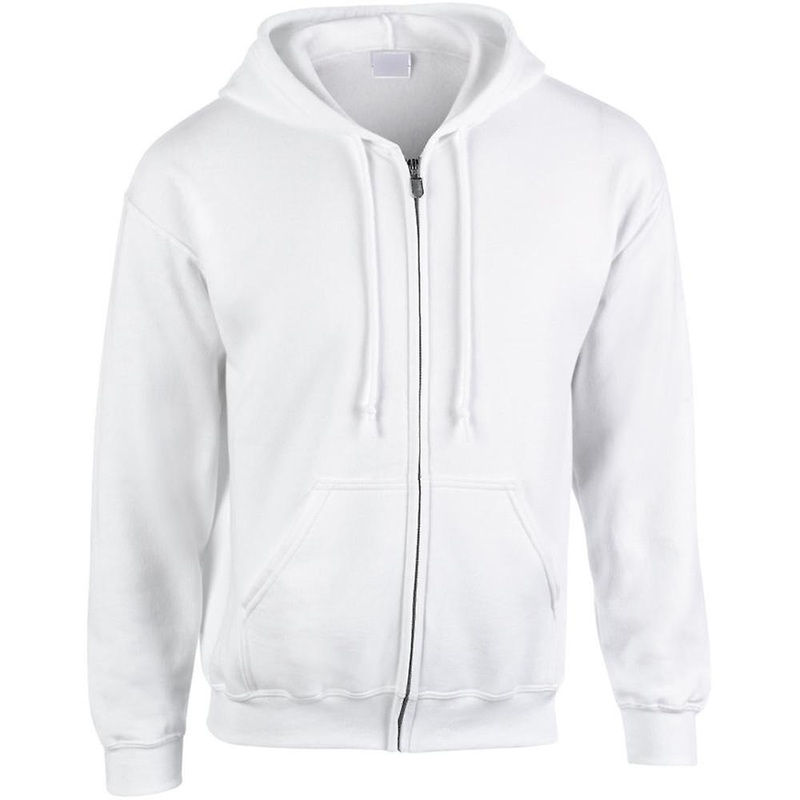 Zip Up Hoodie Heavy Blend Blank Plain Basic Hooded Fleece Sweatshirt Sweater
