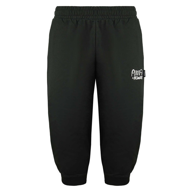 Puma x Mr. Doodle Stretch Waist 3/4 Joggers Black Womens Track Pants 531019 01