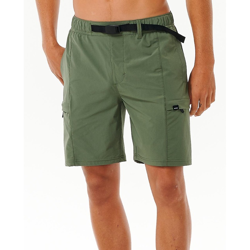 Rip Curl Mens Boardwalk Buckled Volley Adjustable Cargo Shorts