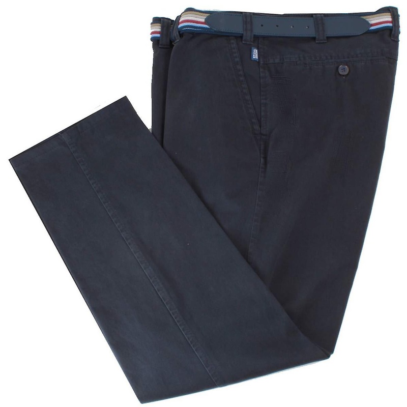BRUHL Catania B Four Seasons Smart Casual Chinos – Marine Navy