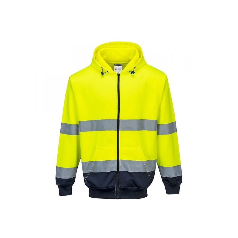 Women’s Portwest Two-Tone Zip Front Hoodie B317