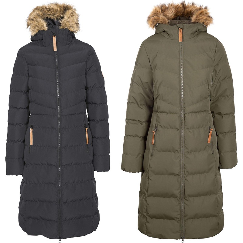 Trespass Womens Audrey Padded Faux Fur Hooded Warm Winter Jacket Coat