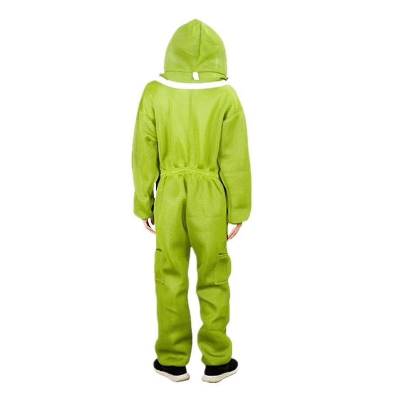 Beekeeping Suit Thick Cotton Green BeeProof OnePiece Spacesuit Beekeeping Protective Suit XXL