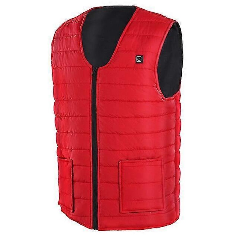Autumn outdoor usb 5 places infrared heating vest jacket winter flexible electric thermal clothing waistcoat fishing hiking