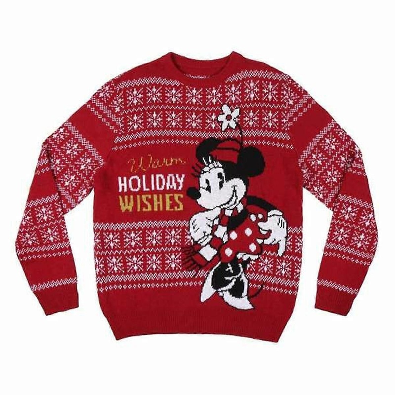Womens Jumper Minnie Mouse Red
