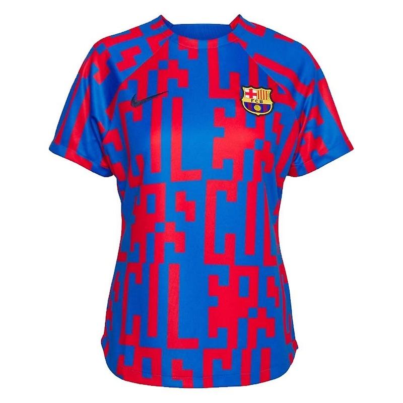 2022-2023 Barcelona Pre-Match Training Shirt (Blue) – Ladies