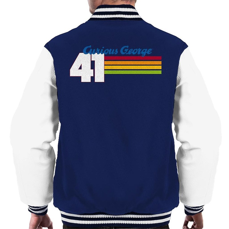 Curious George 41 Race Stripes Men’s Varsity Jacket