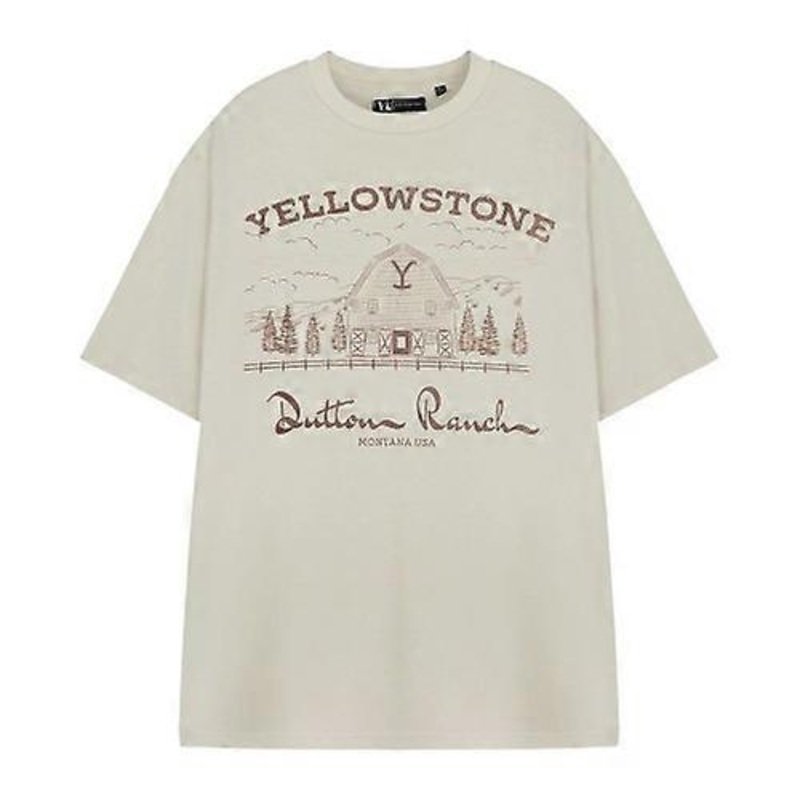 Yellowstone Mens Dutton Ranch Barn Short-Sleeved T-Shirt
