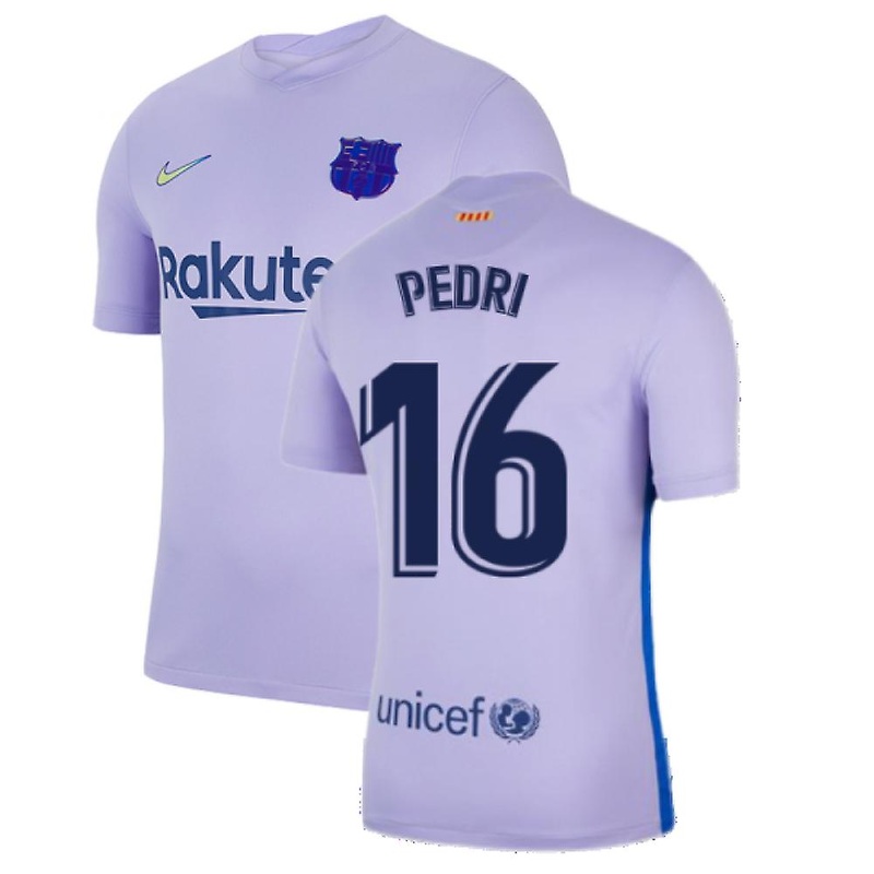 2021-2022 Barcelona Away Shirt (Kids) (PEDRI 16)