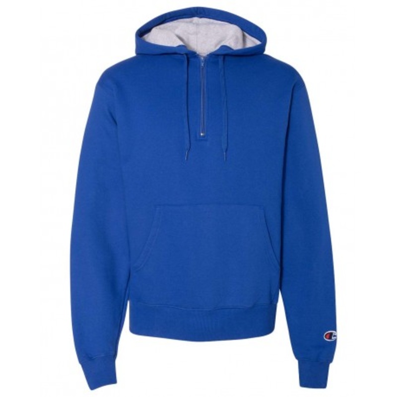 Champion S185 Cotton Max Hooded Quarter-Zip Sweatshirt | Champion S185