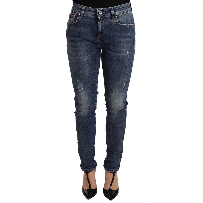 Dolce & Gabbana Blue Wash Skinny Denim Cotton Stretch Jeans