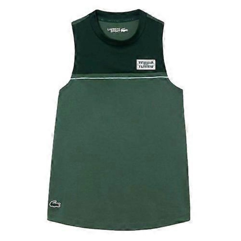 Lacoste Womens/Ladies Contrast Cotton Stretch Sport Tank Top