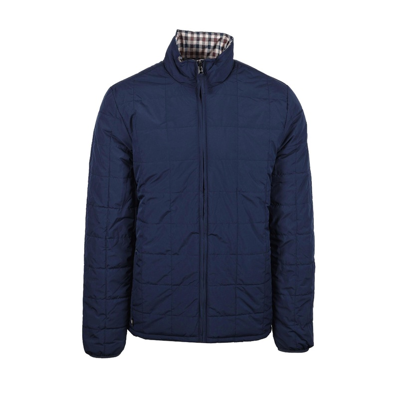 Aquascutum Rlg Reversible Jacket Navy/club Check