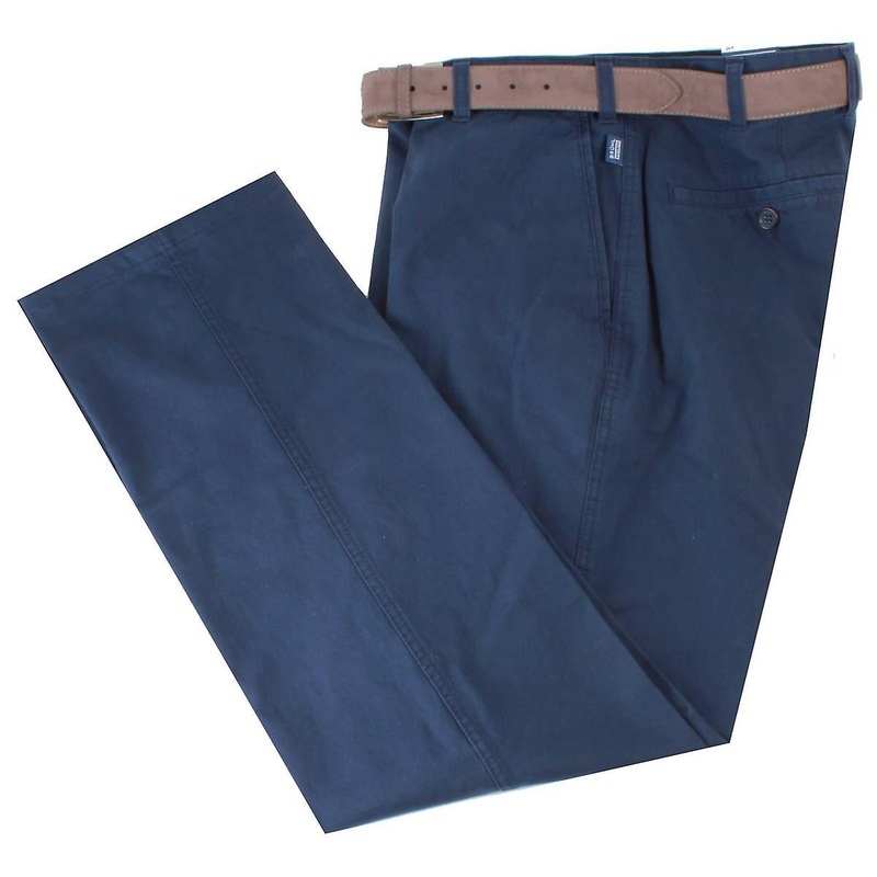 BRUHL Montana Nanotec Gabardine Stretch Chinos – Dark Blue