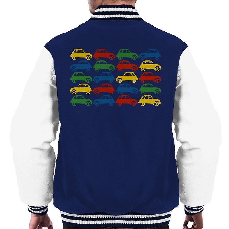Citroen 2CV Vintage Multi Colour Pattern Men’s Varsity Jacket