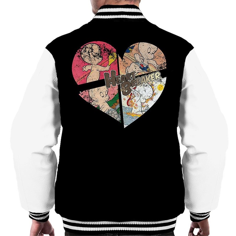 Casper The Friendly Ghost Heart Breaker Men’s Varsity Jacket