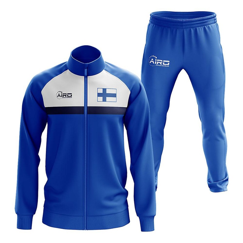 Finland Concept Football Tracksuit (Royal)