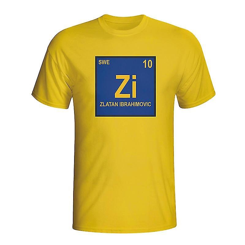 Zlatan Ibrahimovic Sweden Periodic Table T-shirt (yellow) – Kids