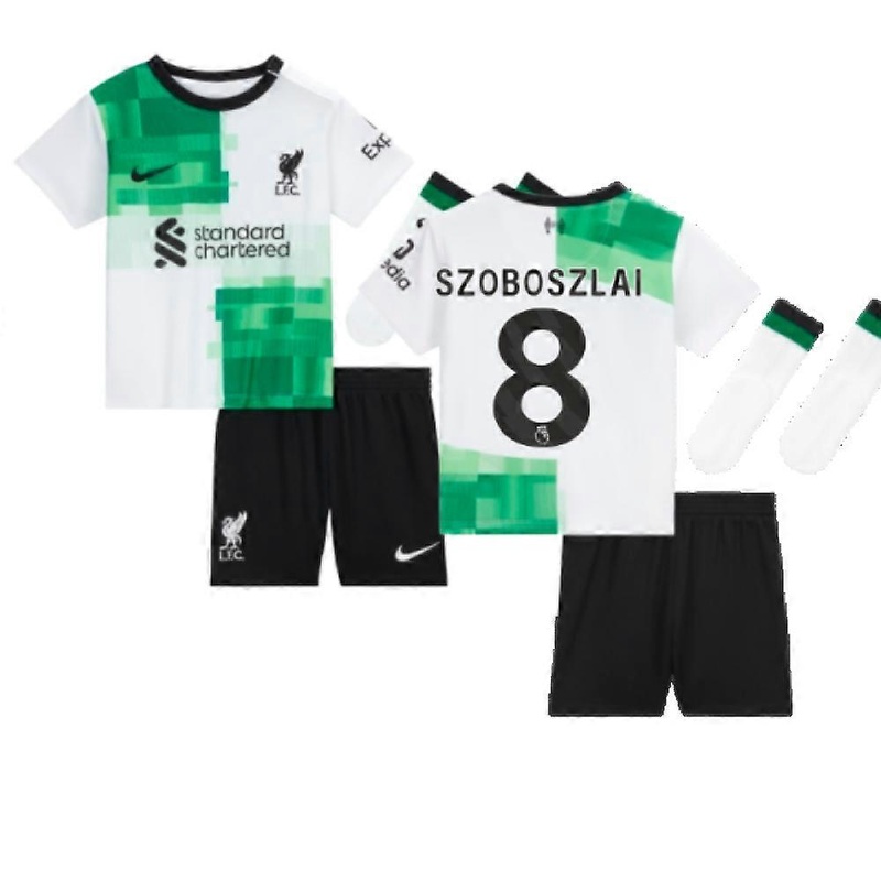 2023-2024 Liverpool Away Little Boys Mini Kit (Szoboszlai 8)