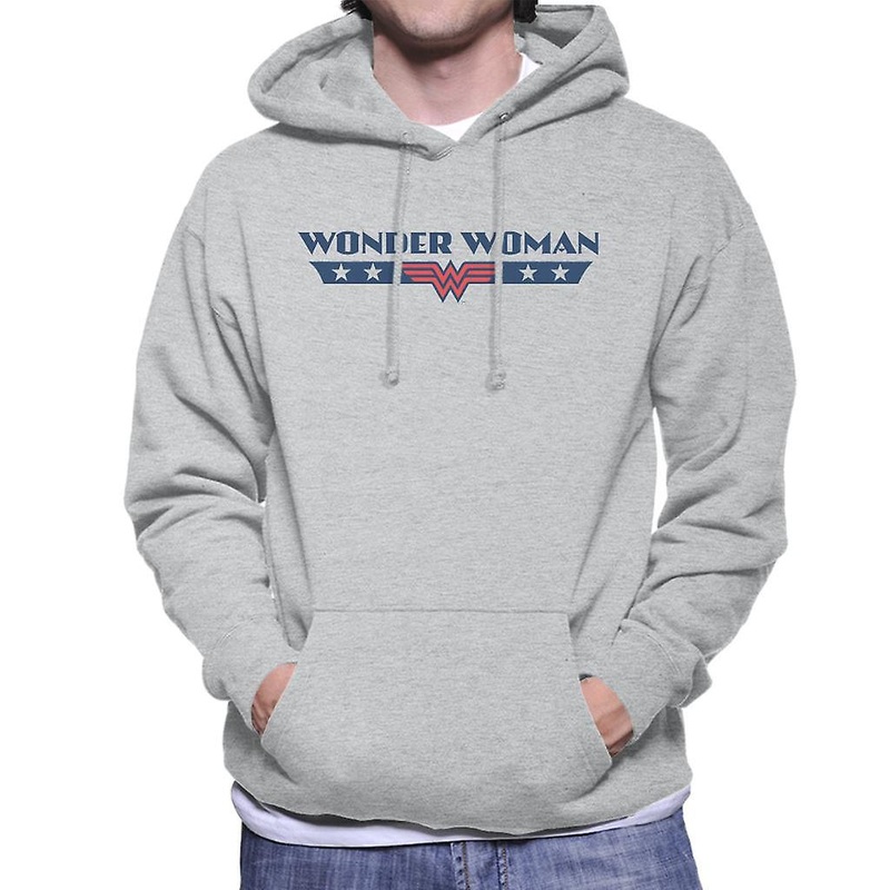 Wonder Woman Stars Logo Men’s Hooded Sweatshirt