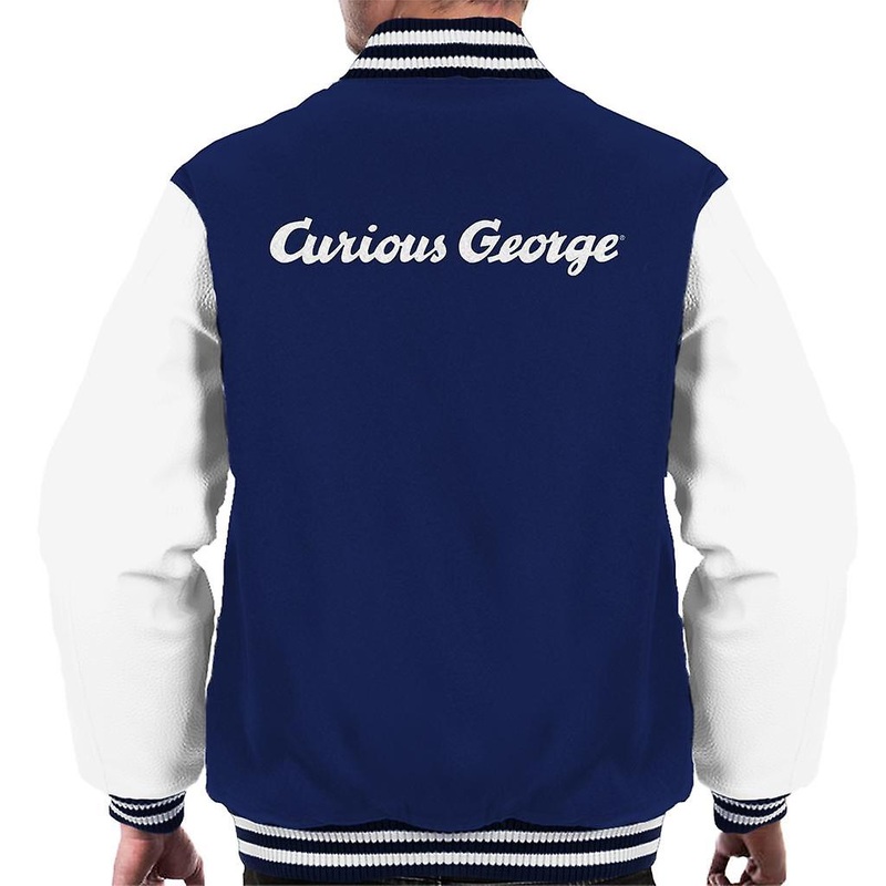 Curious George Line Logo Men’s Varsity Jacket
