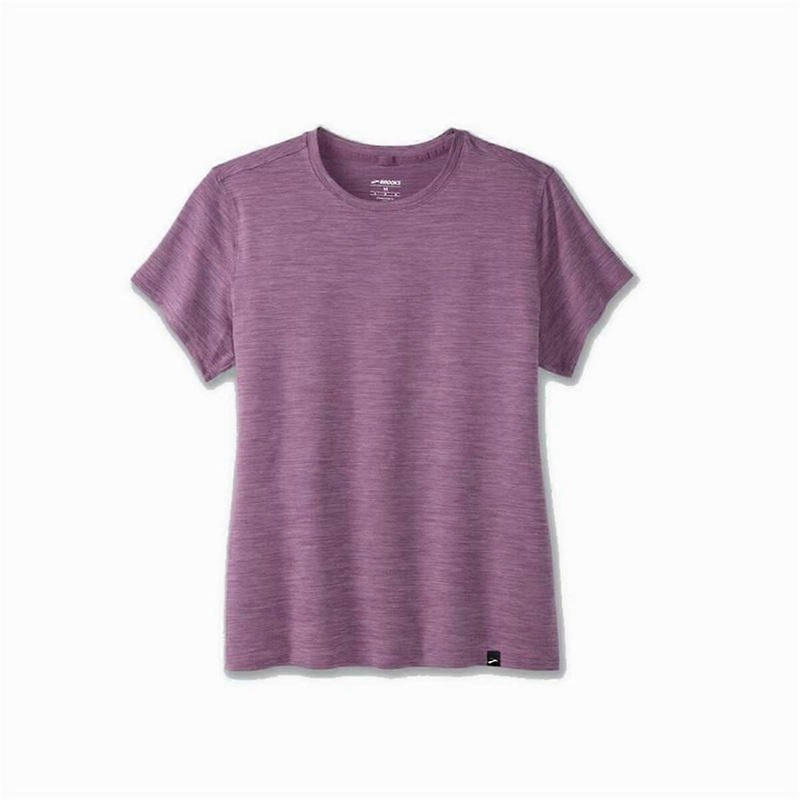 Womens Short Sleeve T-Shirt Brooks Luxe Lilac