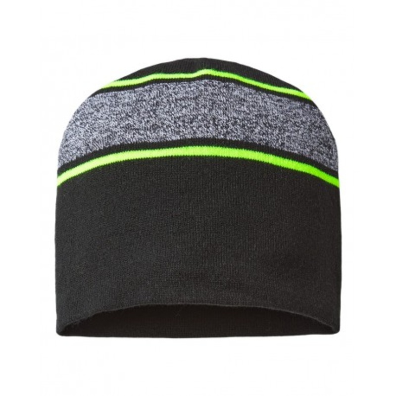 CAP AMERICA RKV9 USA-Made Variegated Striped Beanie | CAP AMERICA RKV9