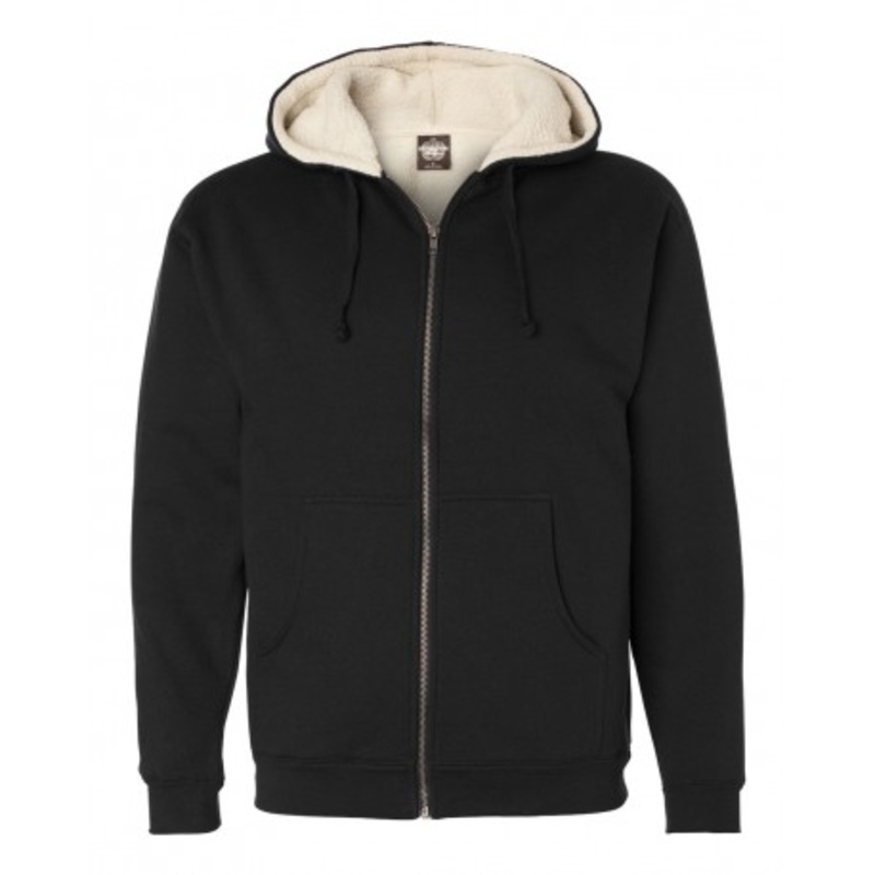 Independent Trading Co. EXP40SHZ Sherpa-Lined Full-Zip Hooded Sweatshirt | Independent Trading Co. EXP40SHZ