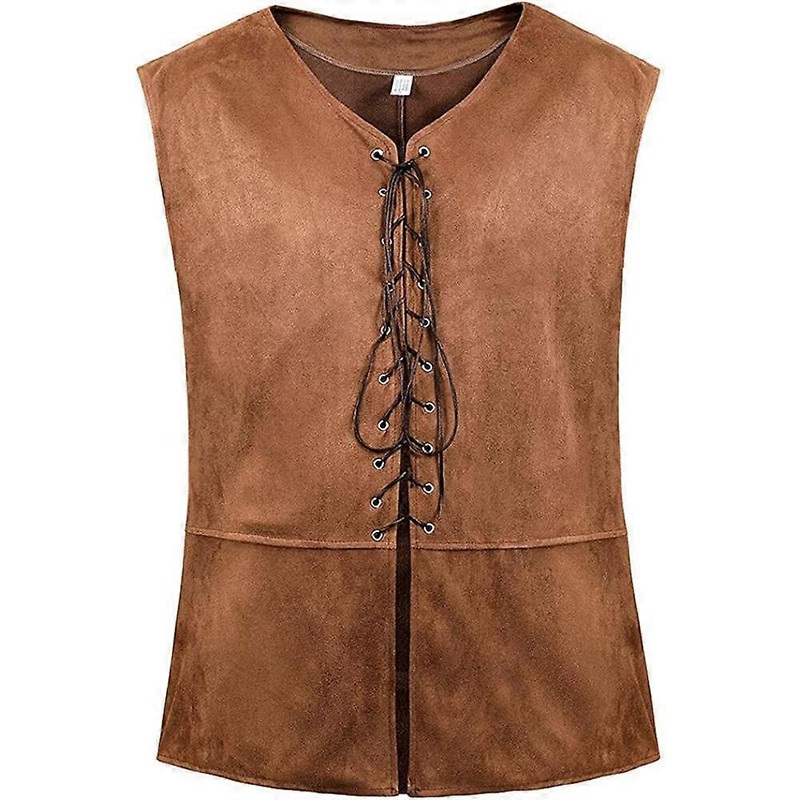 Pirate Vest  Men Medieval Retro Victorian Vintage Vest