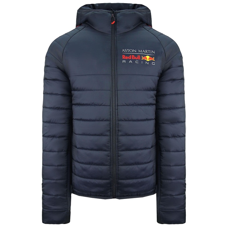 Aston Martin Red Bull Racing F1 Mens Padded Hooded Winter Jacket