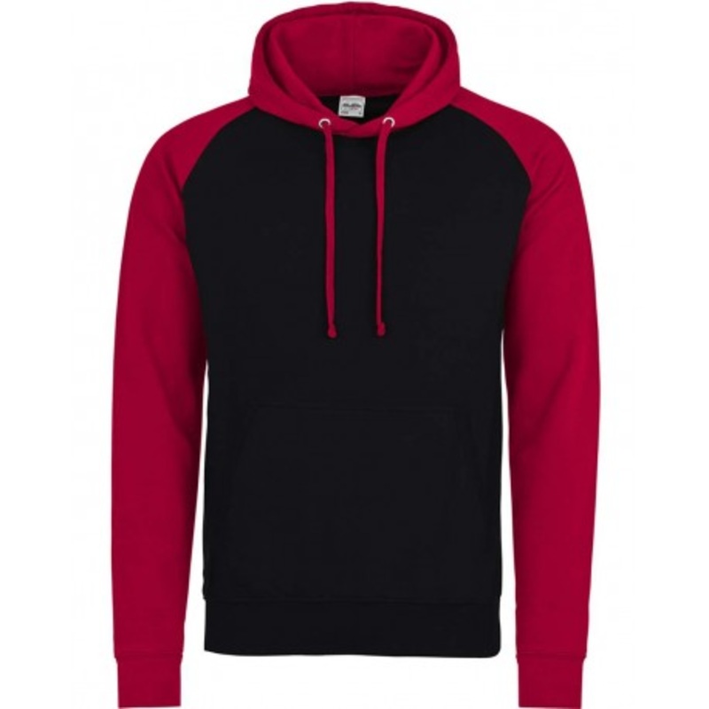AWDis JHA009 Baseball Hooded Sweatshirt | AWDis JHA009