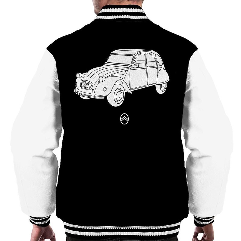 Citroen 2CV Angle For Dark Men’s Varsity Jacket