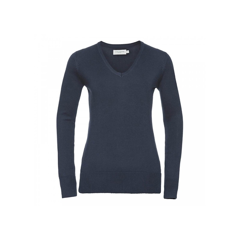 Women’s Russell Ladies V-Neck Knitted Pullover R710F