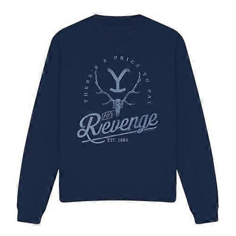 Yellowstone Unisex Adult Revenge Skull Sweatshirt