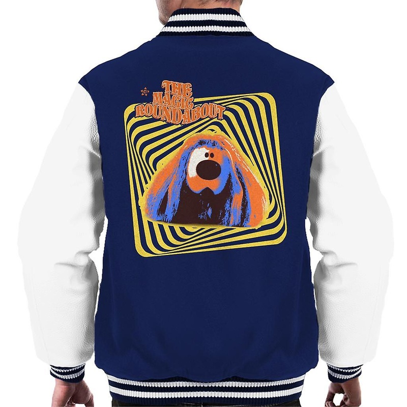 The Magic Roundabout Retro Psychedelic Dougal Men’s Varsity Jacket