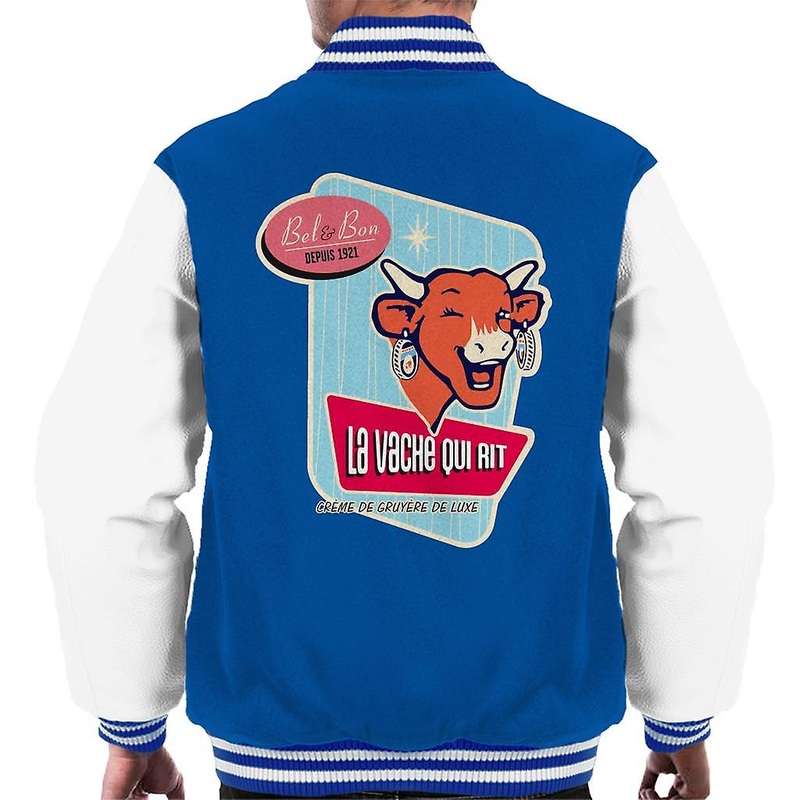 The Laughing Cow Bel And Bon Depuis 1921 Men’s Varsity Jacket