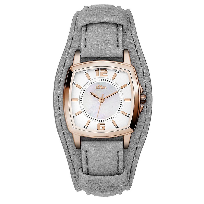 s.Oliver women’s watch wristwatch leather SO-3237-LQ