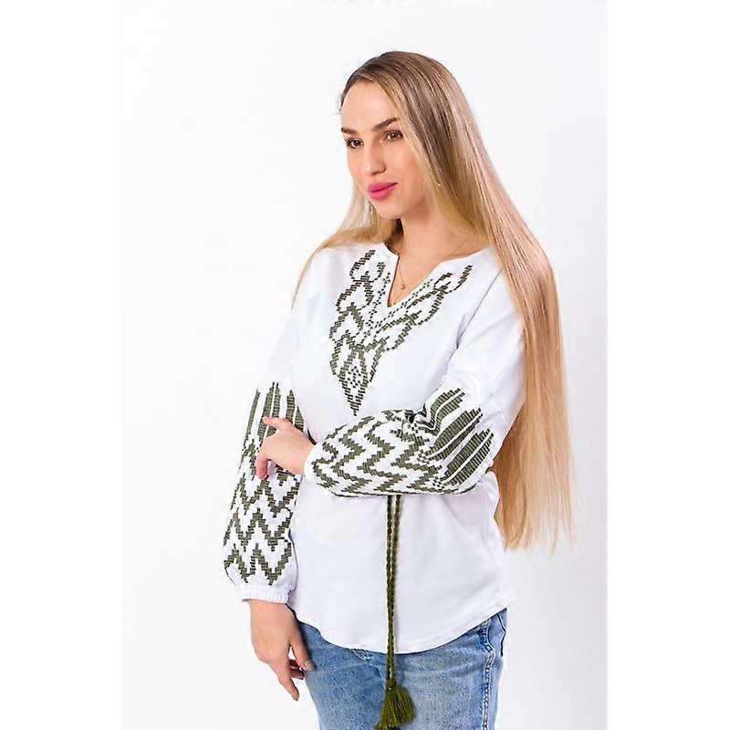 Women’s Long-Sleeve Embroidered Shirt  Traditional Elegance & Modern Style, Any season,  HC 8030-038-22-1