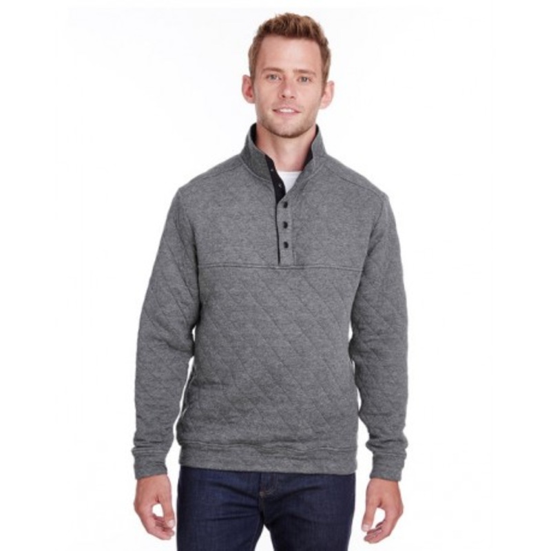 J America JA8890 Adult Quilted Snap Pullover | J. America JA8890