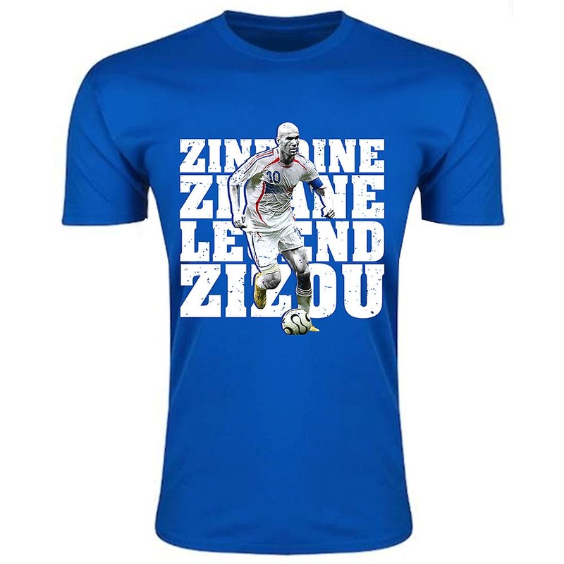 Zinedine Zidane France Legend T-Shirt (Blue) – Kids