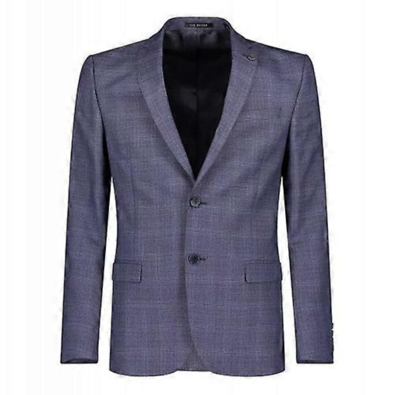 Ted Baker Mens Airforce Checked Slim Suit Jacket