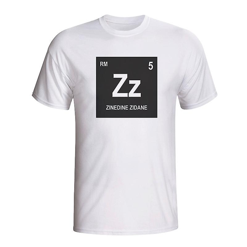 Zinedine Zidane Real Madrid Periodic Table T-shirt (white) – Kids