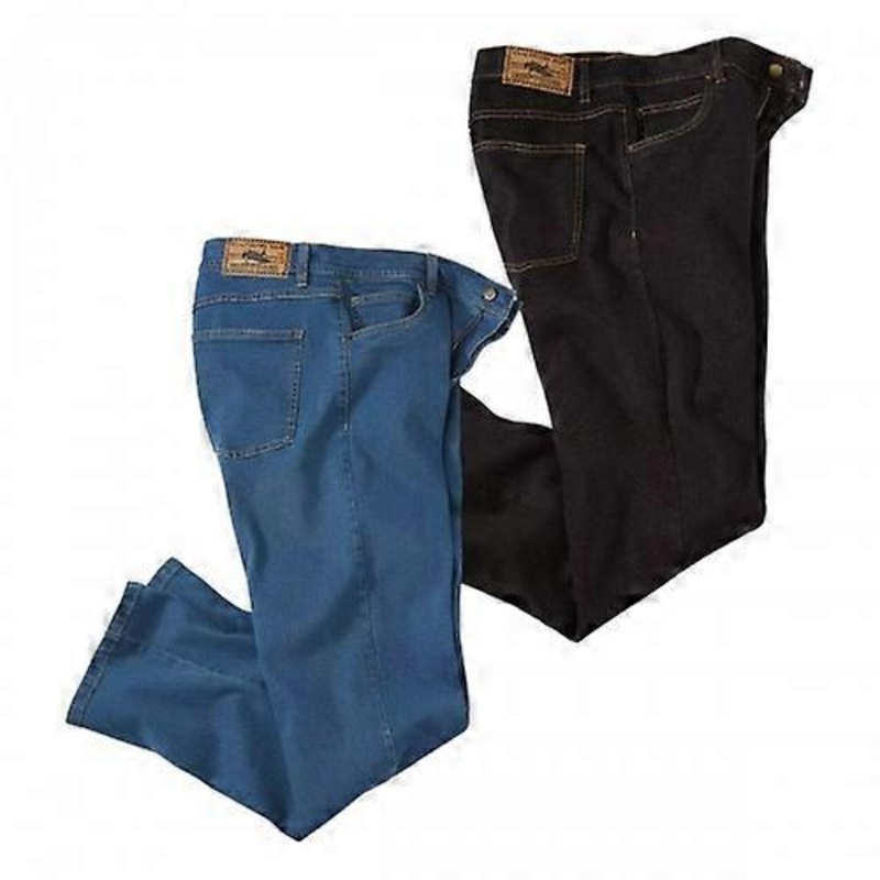 Atlas For Men Mens Stretch Regular Jeans (Pack of 2)