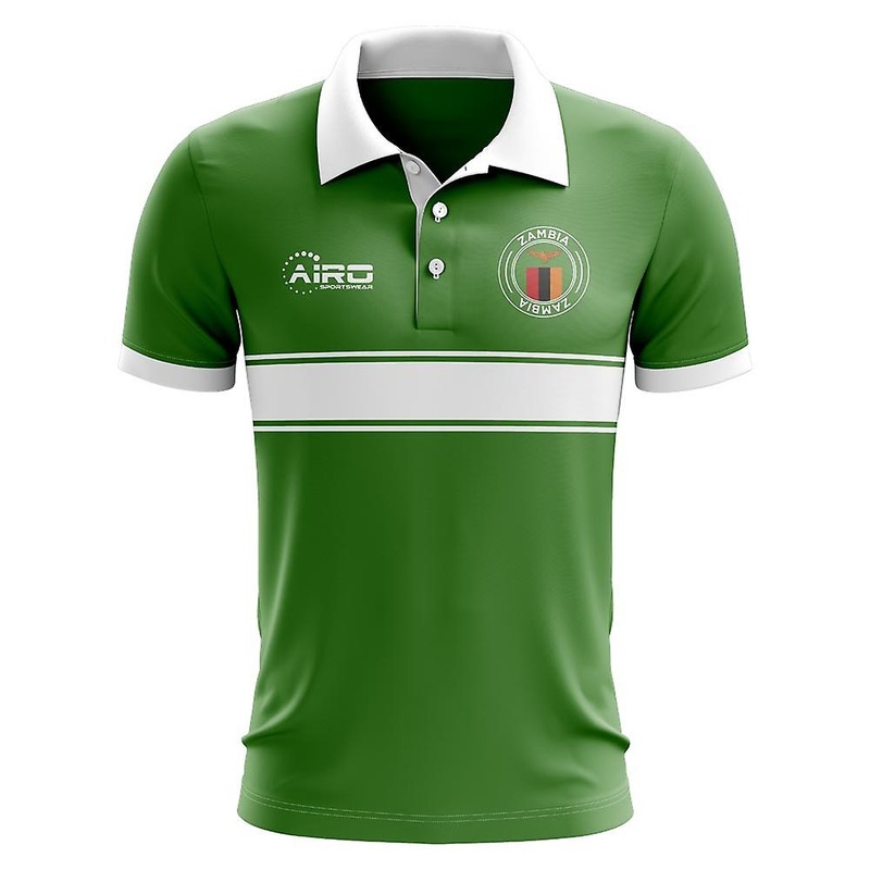 Zambia Concept Stripe Polo Shirt (Green) – Kids