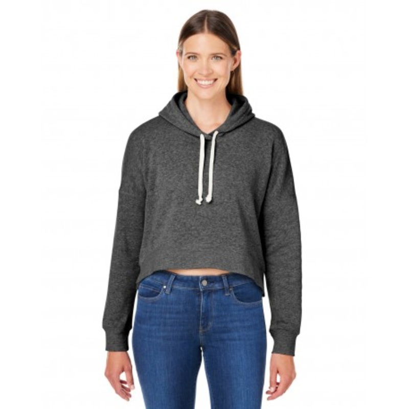 J America 8853JA Ladies’ Triblend Cropped Hooded Sweatshirt | J. America 8853JA